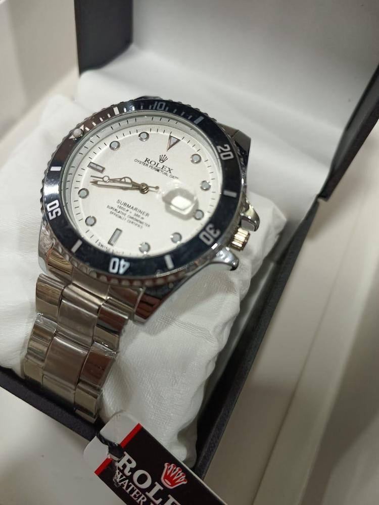 Rolex Men's Formal Quartz Wrist Watch with Stainless Steel Strap